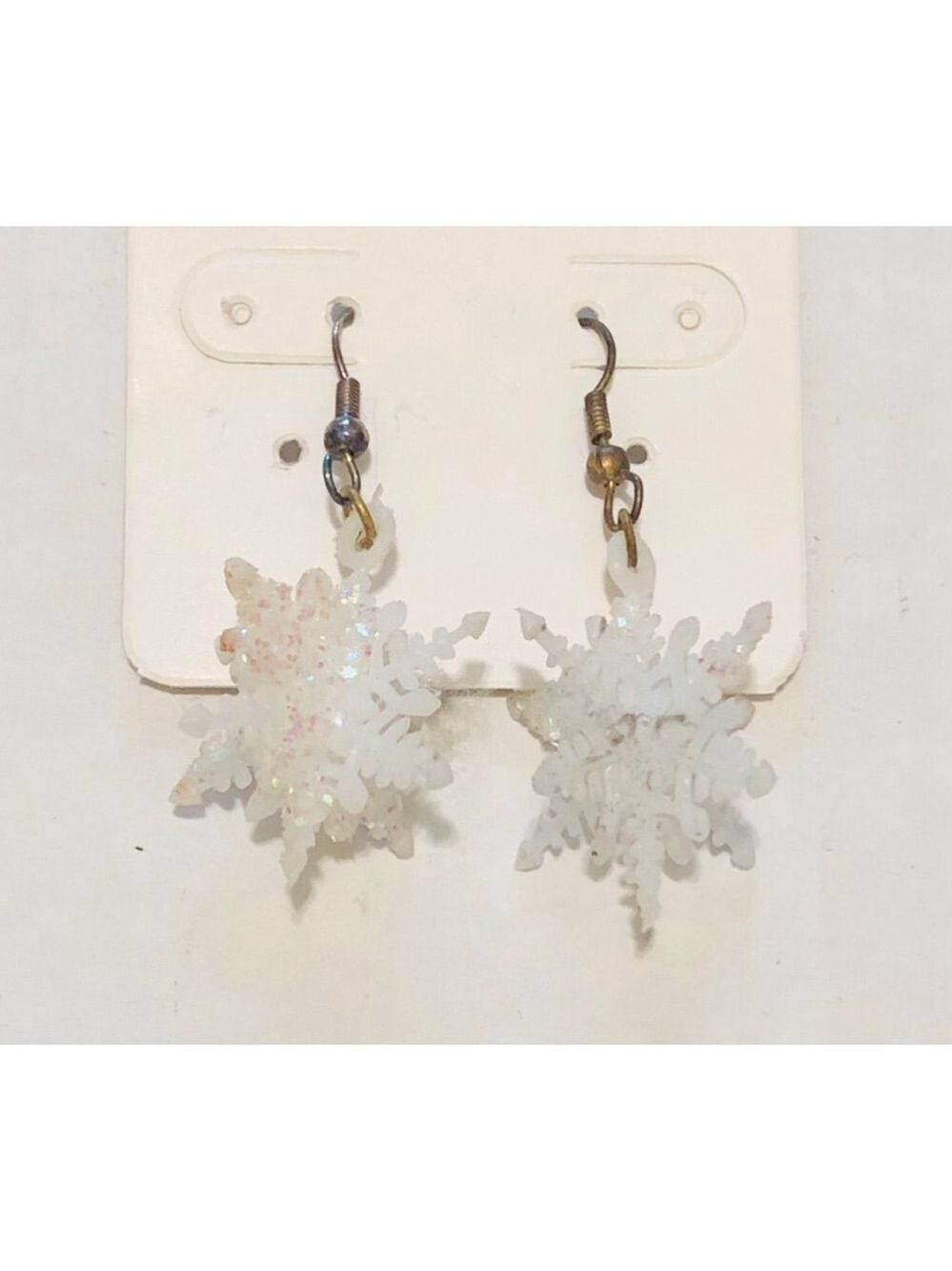 Vintage Snowflake Dangle Drop Hook Earrings Women's